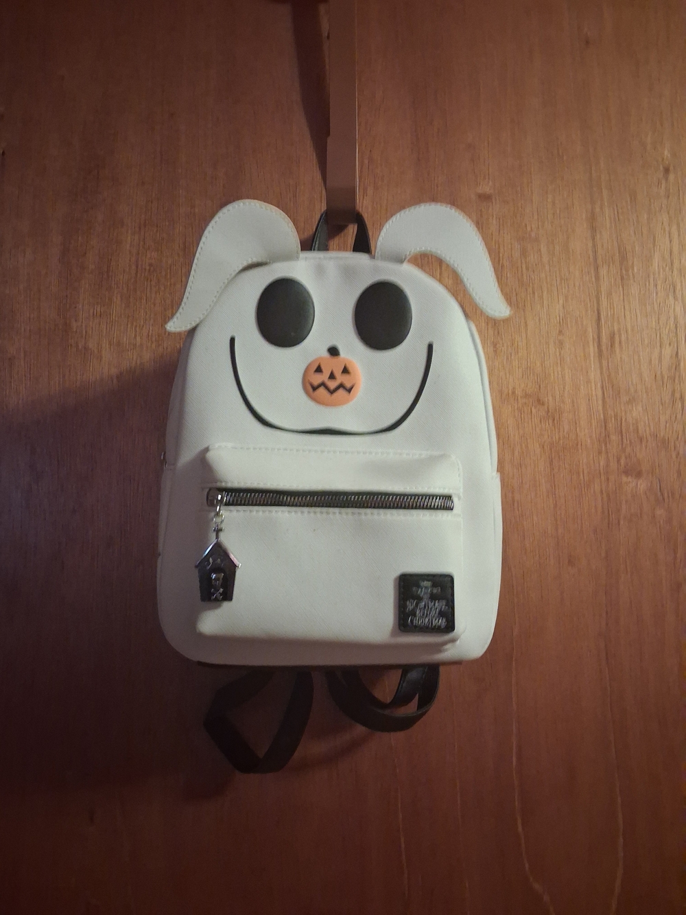 Night Before Christmas Zero Backpack with Pumpkin Accent NWOT